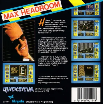 Max (S) (K7) (1987) box cover back